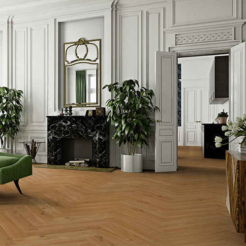 Паркетная доска BAUWERK Дуб HERRINGBONE T/G brown filler (10155257)