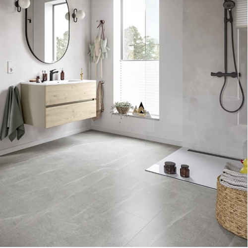 Ламинат EGGER Kingsize Aqua + Мрамор Кандела светло-серый (ELF243)